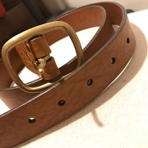 Amour Vert Brown Vegetable Leather Belt M